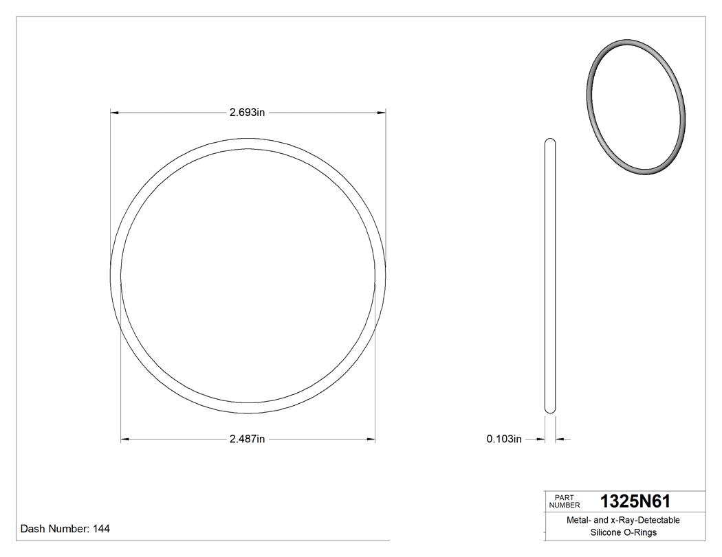 Technical drawing - 1325N61